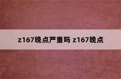 z167晚点严重吗 z167晚点